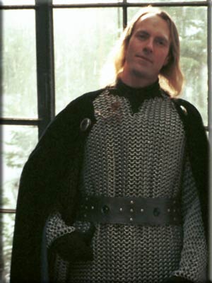 full-length suit of chainmail armor