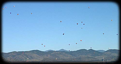 hot air balloons