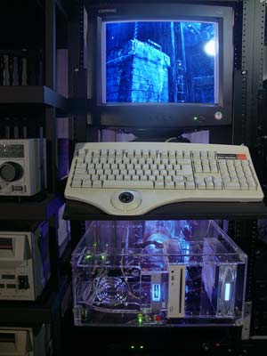 transparent computer case