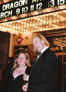 Trygve and Wendy at the premiere of Dragon and the Hawk