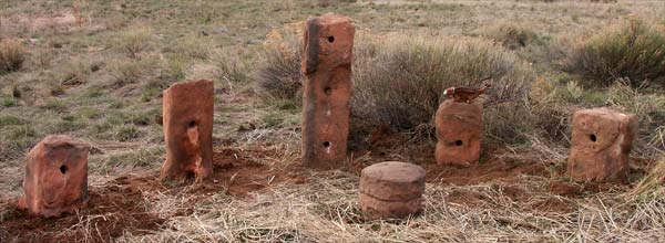 sandstone blocks