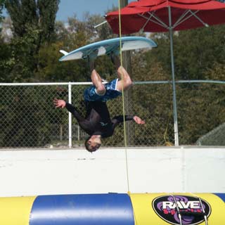 Backflip with Surfboard