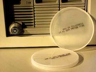 yogurt tops make great electrical insulators